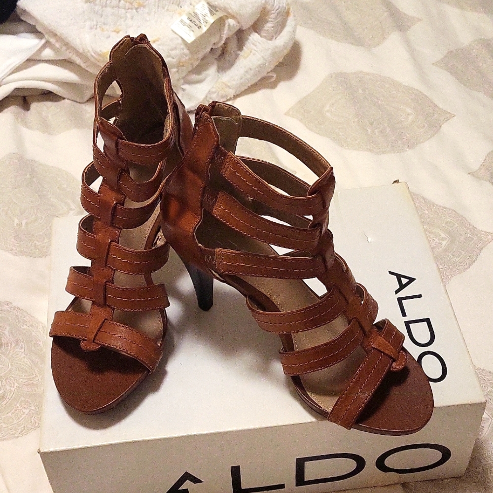 EUC Aldo Lazare Gladiator Heeled Sandals EU 37